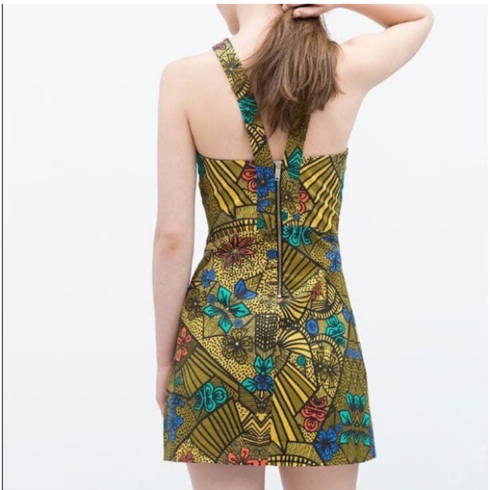 Zara Multicolor Halter Mini Dress - Picture 2 of 4